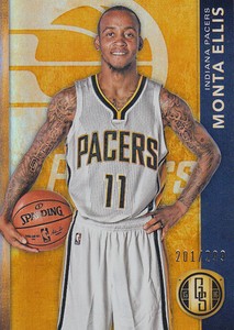 2015-16 Panini Gold Standard Indiana Pacers Basketball Card #116 Monta Ellis