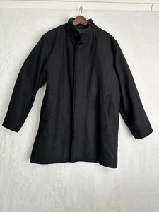 Madison Womens Black Wool Coat Jacket S/M Removable Liner Heavy Warm - Picture 1 of 13