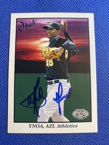 2009 Tristar Obak Michael Ynoa #10 Auto Signed Autograph A’s