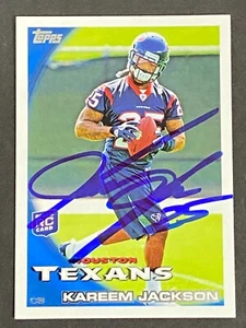 Kareem Jackson 2010 Topps RC #2 In Person Auto - Picture 1 of 10