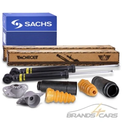 MONROE 2x STOßDÄMPFER +DOMLAGER +SACHS SERVICE-KIT HINTEN FÜR VW PASSAT SKODA - Bild 1 von 4