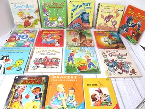 Whitman Tell-a-Tale Children's Books Lot of 16 Vtg 50s 60s 70s Gingerbread Man K - Foto 1 di 9
