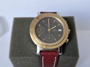 Maserati Neptune Chronograph Automatic Gold Plated Bezel -Black Dial - Picture 1 of 7