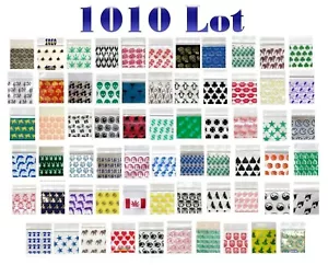 LOTE 100 1010 APPLE MINI CREMALLERA BOLSAS CORAZONES CORONAS BÚHOS CALAVERAS + 1.0x1.0" - Imagen 1 de 15