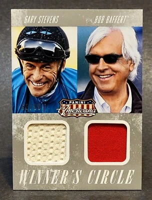 2015 Americana Winner's Circle Combo Materials #WCM-GB Baffert Stevens 63/99 - Image 1 of 2