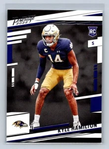 Tarjeta de novato Panini Prestige 2022 RC #325 Kyle Hamilton Baltimore Ravens - Imagen 1 de 2