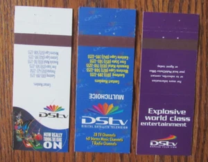 DSTV TELEVISION STATION MATCHBOOK COVERS: SOUTH AFRICA EMPTY MATCHCOVERS -A14 - Picture 1 of 1