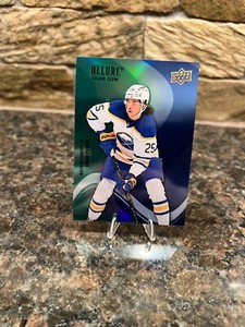 Owen Power 2022-23 Upper Deck Allure Color Flow Green Blue Rookie Buffalo Sabres