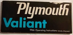 Plymouth Valiant Fury 1966 dueños instrucciones de funcionamiento orden de construcción - Imagen 1 de 19