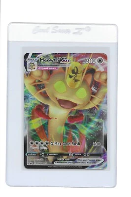 Meowth VMAX - SWSH005 - Pokemon Promo Sword & Shield Ultra Rare Holo Card NM - Image 1 of 2