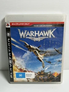 PS3 Warhawk Game with Manual PlayStation Online Battles War Fighter Plane Tanks - Picture 1 of 7