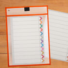  6 Pcs Child Document Organizer Pouch Write and Wipe Pockets
