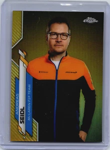 ANDREAS SEIDL 2020 Topps Formula 1 Chrome GOLD REFRACTOR 45/50 McLaren F1 #88 - Picture 1 of 2