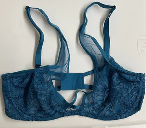 Victoria's Secret 34D Very Sexy Unlined Plunge Demi Bra Turquoise - Picture 1 of 5