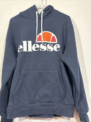 Ellesse Para Hombres Sudadera con Capucha Algodón Sobre la Cabeza Gottero Sudadera con Capucha Top Vestido Azul Foto 1 de 4