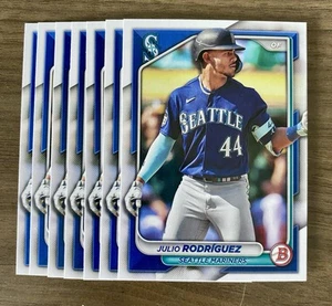 Lotto carte base cartacee 2024 Bowman (7) #90 Julio Rodríguez, Seattle Mariners - Foto 1 di 1