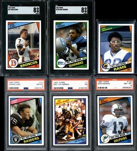 1984 Topps Football Complete Set (396) PSA 8 Marino SGC 8 Elway Dickerson Rookie - Picture 1 of 3