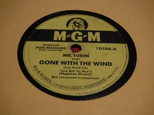 Mel Torme 78 RPM MGM 10584 Gone With The Wind A Cottage For Sale 1949 Metrolite - Picture 1 of 5