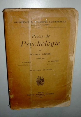 Livre Ancien "Précis de Psychologie" par William James 1932 - Photo 1/4