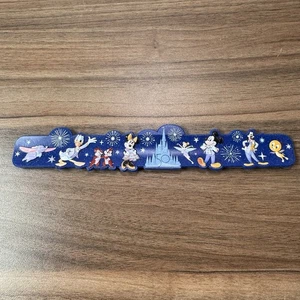 WDW 50th Anniversary Celebration Slap Bracelet Fab Five Mickey Walt Disney World - Picture 1 of 5