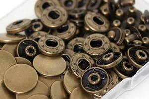 24 Sets Heavy Duty Leather Snap Fasteners Kit, 17Mm Metal Snap Buttons Press... - Picture 1 of 12