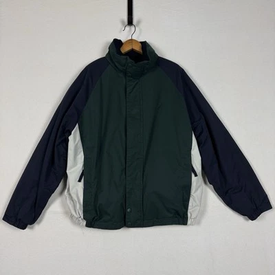 Chaqueta reversible Nautica para hombre XL NX2000 polar aislada cremallera completa nailon Y2K Foto 1 de 4