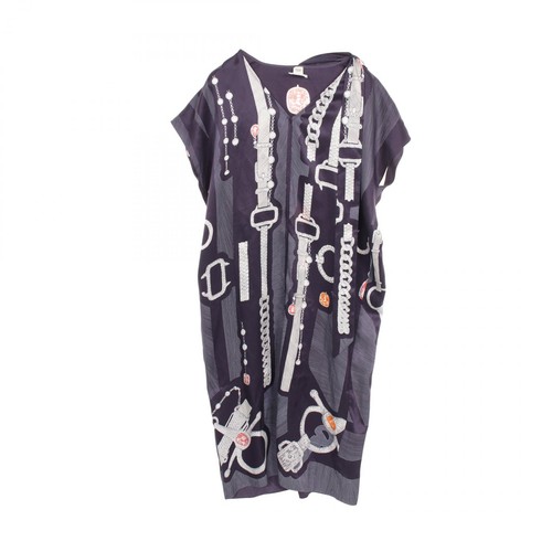 HERMÈS Abito HERMES Etude pour une Parure de Gala Twill Laine *86 7302 seta #34 donna