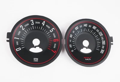 For Dodge Challenger SRT 300km/h - Speedometer Dials from MPH to Km/h Gauges - Image 1 of 4