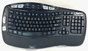 Logitech MK350 Comfort Wave Wireless KEYBOARD/USB UNIFYING RECEIVER - Picture 1 of 20