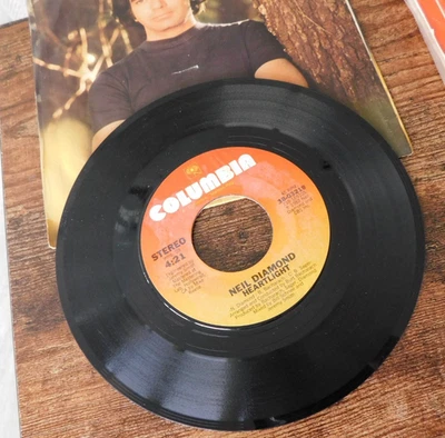 NEIL DIAMOND HEARTLIGHT / YOU DON'T KNOW ME PS & 45 RPM RECORD 072 - Image 1 of 2