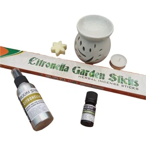 Natural Insect Repellent Kit - Keep The Bugs Away - Citronella Set - Picture 1 of 8
