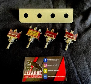 Panel de interruptores de 4 orificios FBCC, Lowrider Hydraulics *Sin cable 1-6 - Imagen 1 de 2