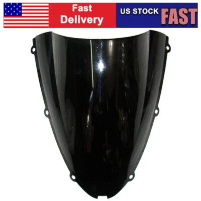 Double Bubble Windshield For Kawasaki Ninja ZX6R 636 2005-2008 ZX10R 2006 2007 - Imagem 1 de 4