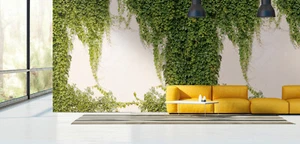 Vlies Fototapete Kletterpflanze Efeu Betonwand 371cm x 280cm 392271 - Bild 1 von 2