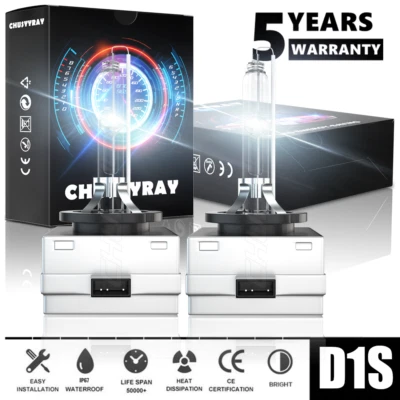 Factory Fit D1S HID Xenon Headlight Bulbs For Saab 9-5 2004 to 2011 Low Beam Set - Image 1 of 4