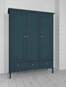 MARKS & SPENCERS BLUE HATINGS ARMADIO TRIPLO OMAGGIO🚚SPEDIZIONE - Foto 1 di 2