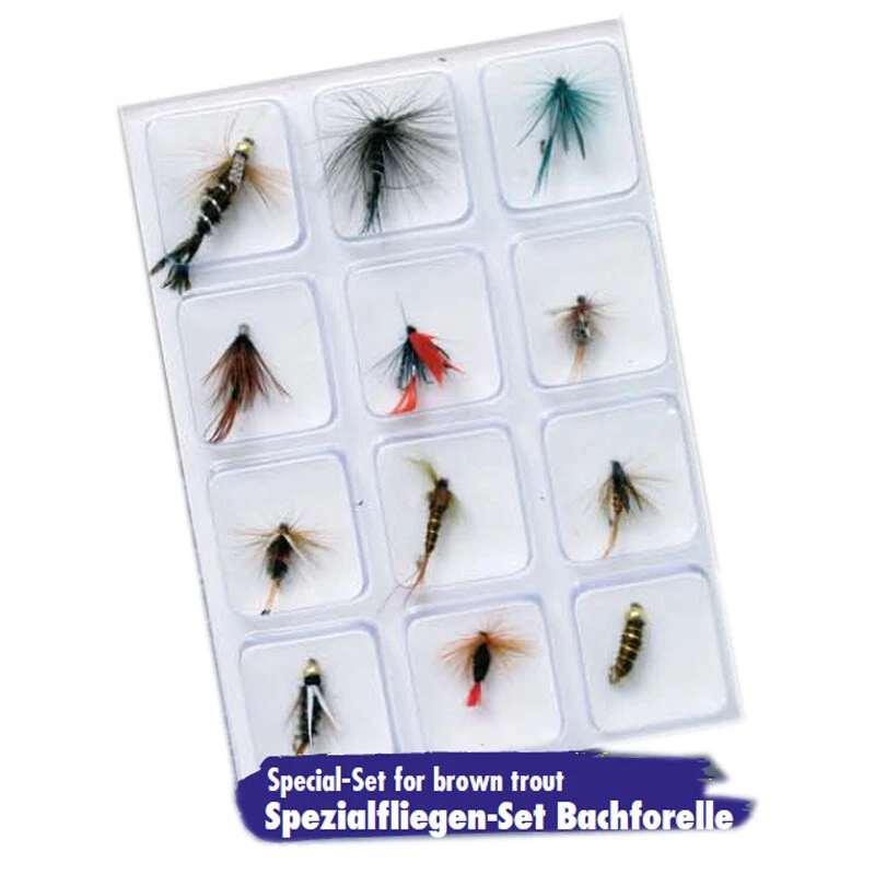 Behr Spezial-Fliegenset Bachforelle 12 Stück - Bild 1 von 1