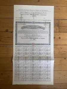 1 x EDISON DI ELECTICITA (MAILAND ITALIEN) 1923 (H2) - Bild 1 von 1