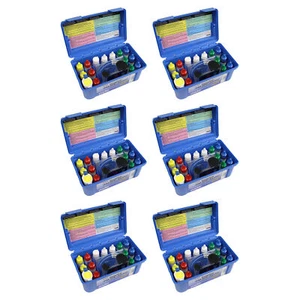 Taylor K2006 2000 Swimming Pool Chlorine pH Alkaline Water Test Kit (6 Pack) - Picture 1 of 6