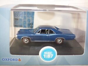 Oxford 1/87th Scale Pontiac GTO 1966 Fontaine Blue