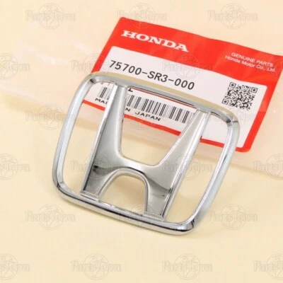 75700-SR3-000 capó central delantero CIVIC 1993-1998 genuino cromo emblema “H” Foto 1 de 4