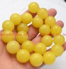 Huge 20mm Natural Yellow Topaz Round Gemstone Loose Beads 15" Strands