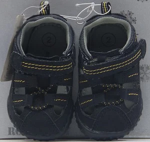 Genuine Kids Oshkosh Baby Boy's Navy Blue Augustin Sandal Size 2 or 3-6 months - Picture 1 of 2