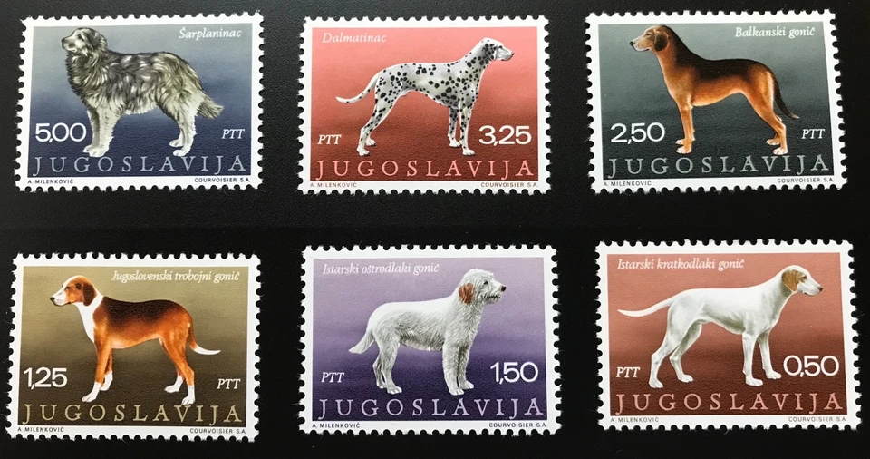 Yugoslavia #1026-31 Dogs MNH - Image 1 of 1
