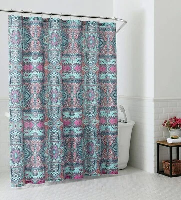 Oh Hello, тканевая занавеска для душа, племенной принт бандана 72 x 72 НОВАЯ - Изображение 1 из 2