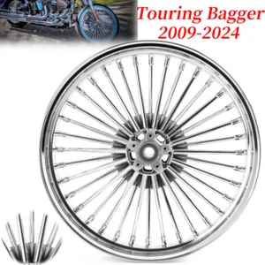21x3.5" Fat Spoke Front Wheel ABS for Harley Bagger Road King Street Glide 09-25 - Bild 1 von 8