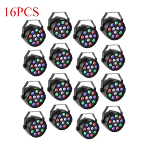 16pz MINI 12 LED PAR Stage Light RGBW DMX illuminazione palcoscenico discoteca effetto luce - Foto 1 di 10