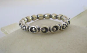Genuine Pandora Circle and Dots Stackable Ring 190862-50 - Picture 1 of 3