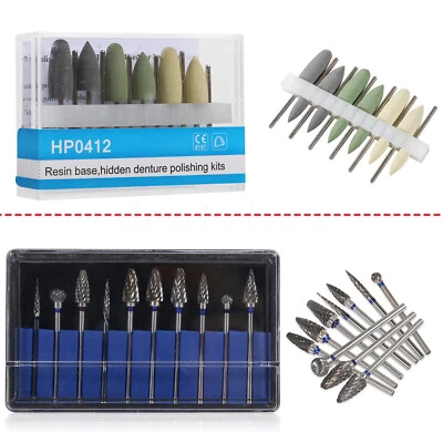 Dental Silicone Resin Base Acrylic Polishing Bur Dental Lab Diamond Polish HOT