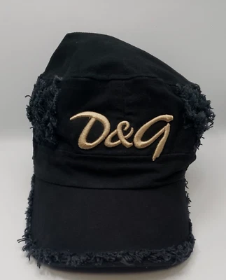 Gorra de béisbol Dolce & Gabbana D&G negra con logotipo ajustable para mujer venta al por menor $800 Foto 1 de 4